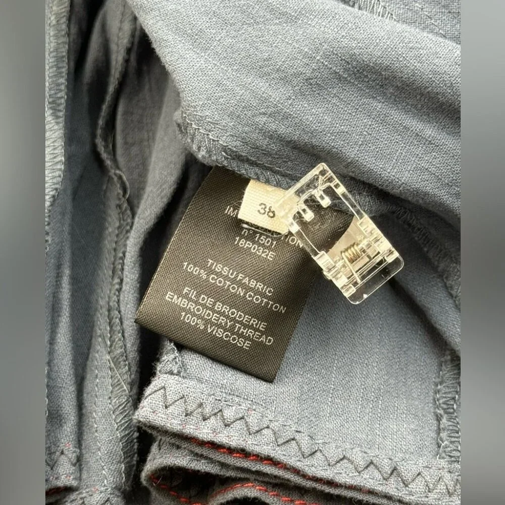 🆕 ISABEL MARANT ETOILE 🧿 NWOT Breeda Cotton Embroidered Mini Skirt -SZ 38 - Picture 12 of 16